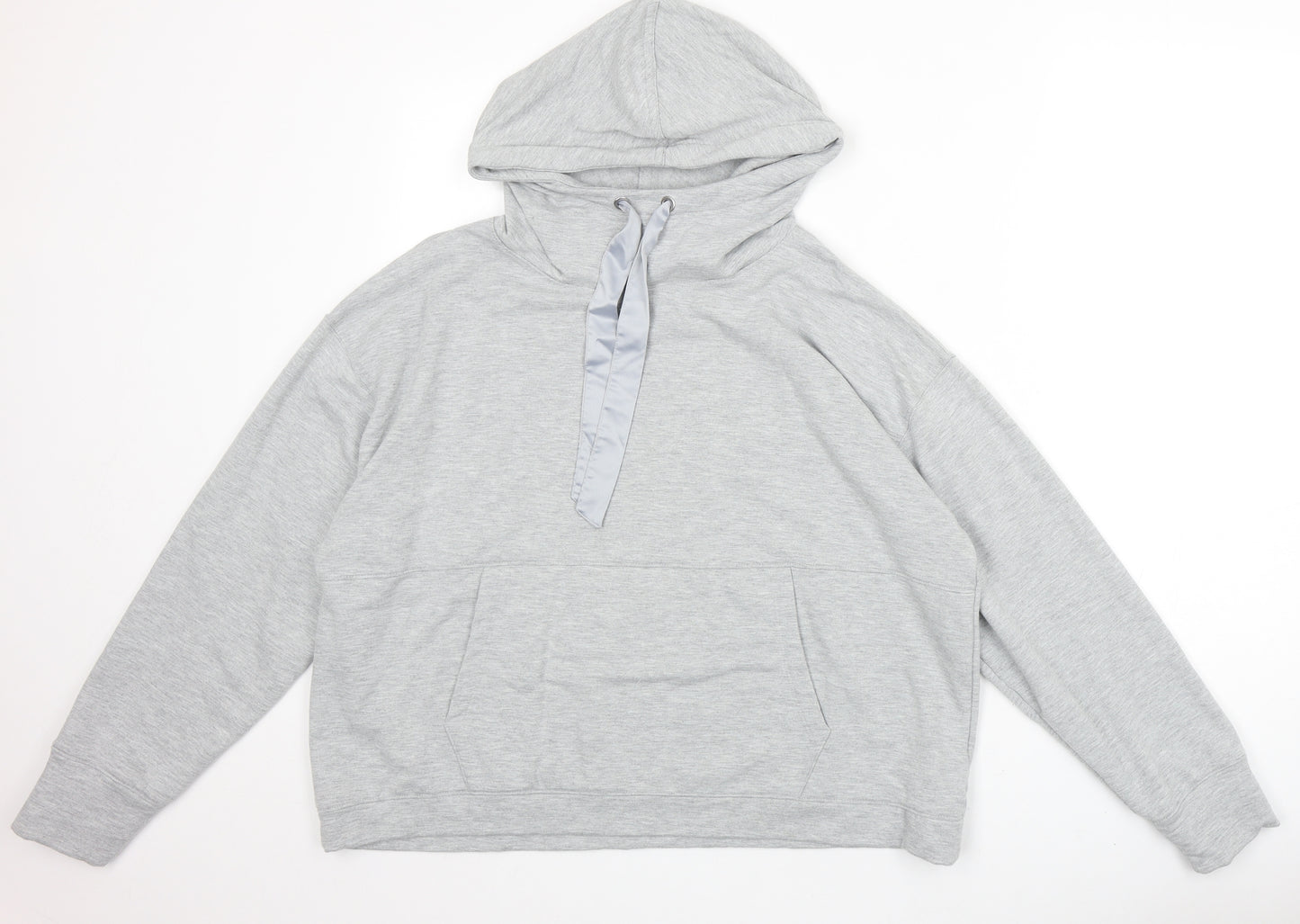 Nutmeg Womens Grey Polyester Pullover Hoodie Size 12 Pullover