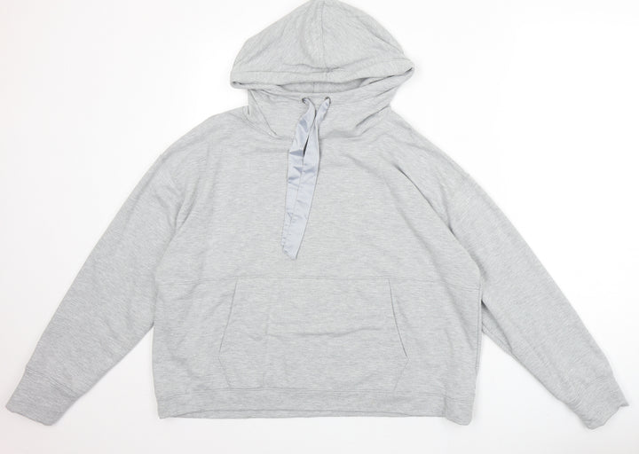Nutmeg Womens Grey Polyester Pullover Hoodie Size 12 Pullover