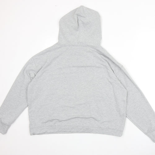 Nutmeg Womens Grey Polyester Pullover Hoodie Size 12 Pullover
