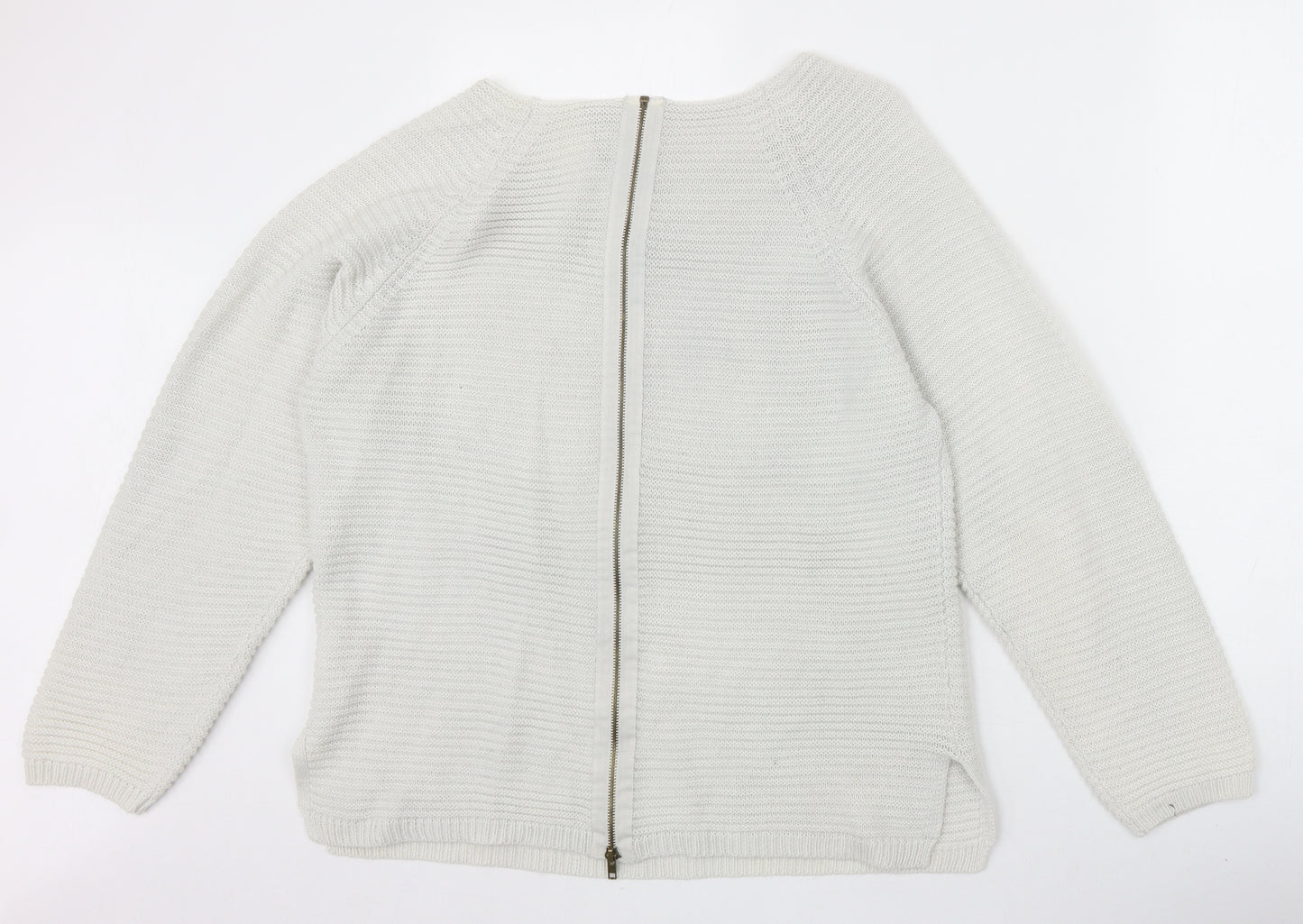 Intuition Womens Ivory Scoop Neck Acrylic Pullover Jumper Size 16 - Size 16/18