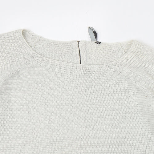 Intuition Womens Ivory Scoop Neck Acrylic Pullover Jumper Size 16 - Size 16/18