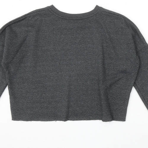 Primark Womens Grey Polyester Pullover Sweatshirt Size 2XS Pullover