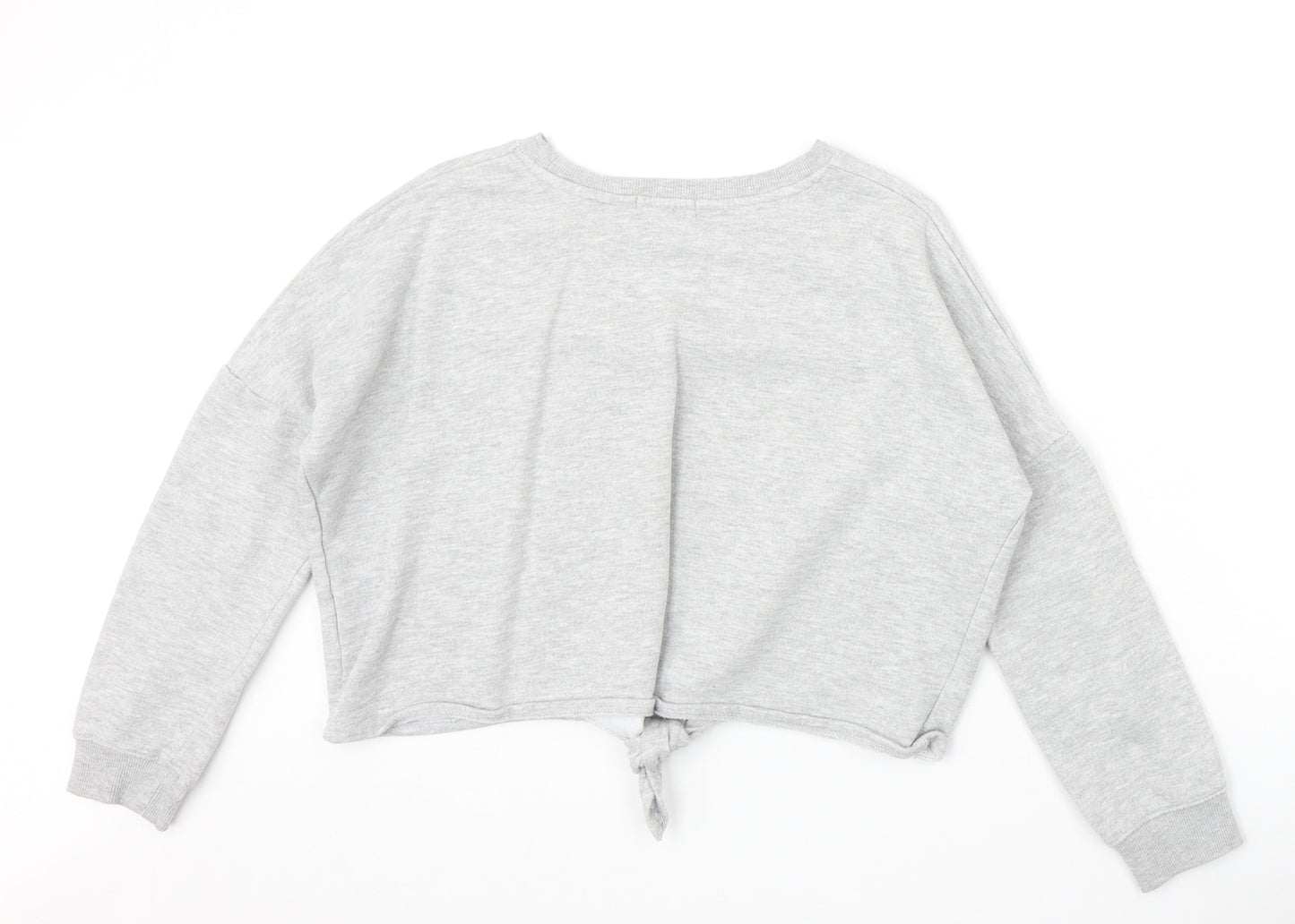 primar Womens Grey Polyester Pullover Sweatshirt Size 4 Pullover - Dreamer Knot Front