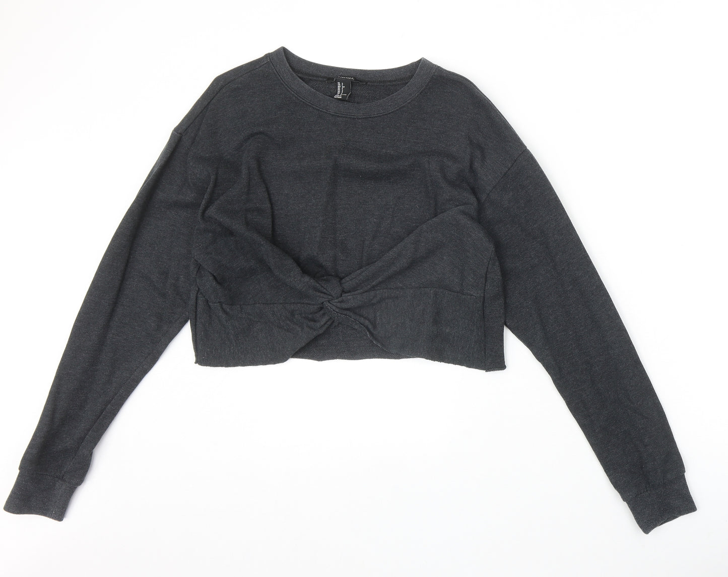 FOREVER 21 Womens Grey Polyester Pullover Sweatshirt Size S Pullover