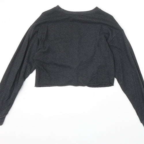 FOREVER 21 Womens Grey Polyester Pullover Sweatshirt Size S Pullover