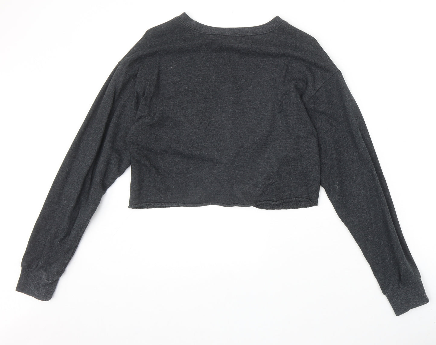 FOREVER 21 Womens Grey Polyester Pullover Sweatshirt Size S Pullover