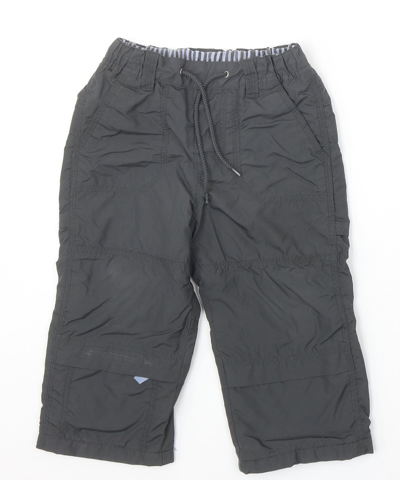 H&M Boys Grey Polyamide Jogger Trousers Size 18-24 Months Drawstring