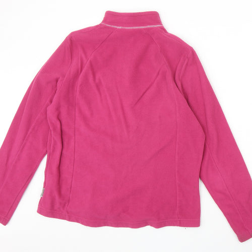 Quechua Womens Pink Polyester Pullover Sweatshirt Size L Zip