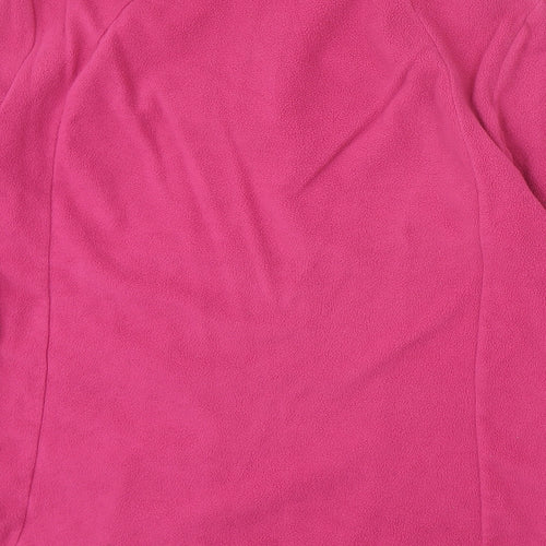 Quechua Womens Pink Polyester Pullover Sweatshirt Size L Zip