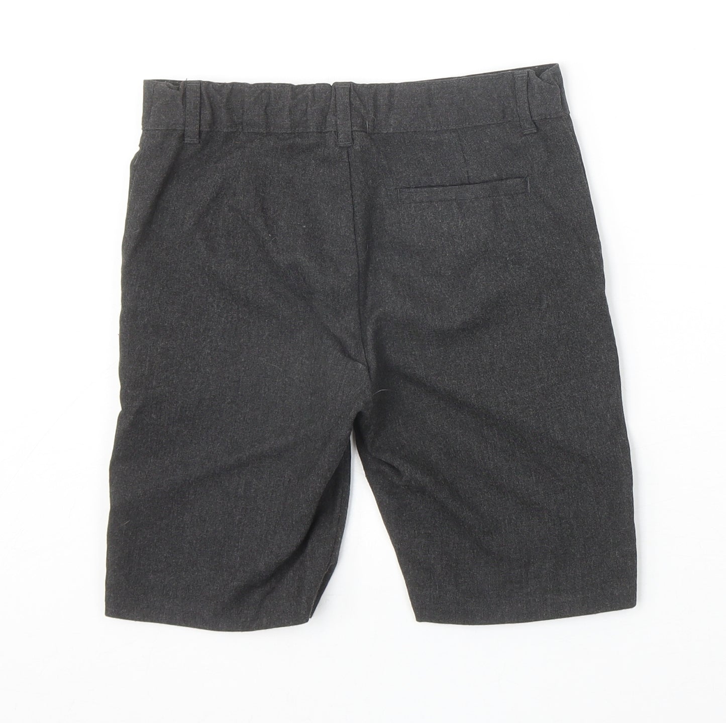 F&F Boys Grey Polyester Chino Shorts Size 7-8 Years Regular Zip