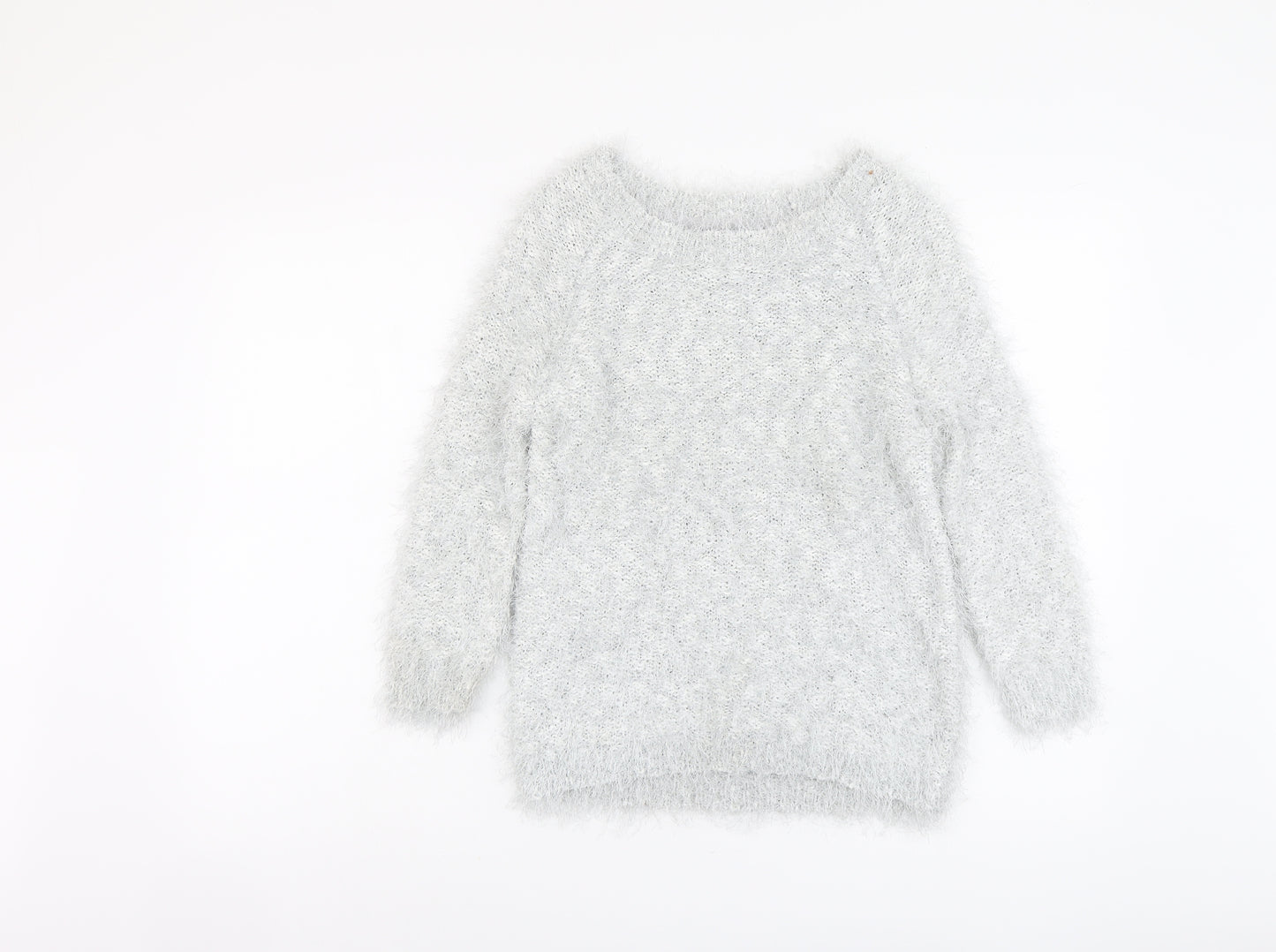 Debenhams Womens Blue Boat Neck Polyester Pullover Jumper Size 12