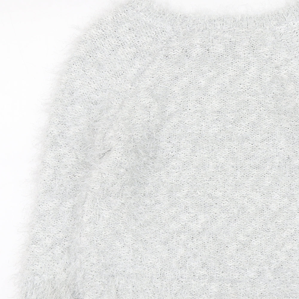 Debenhams Womens Blue Boat Neck Polyester Pullover Jumper Size 12