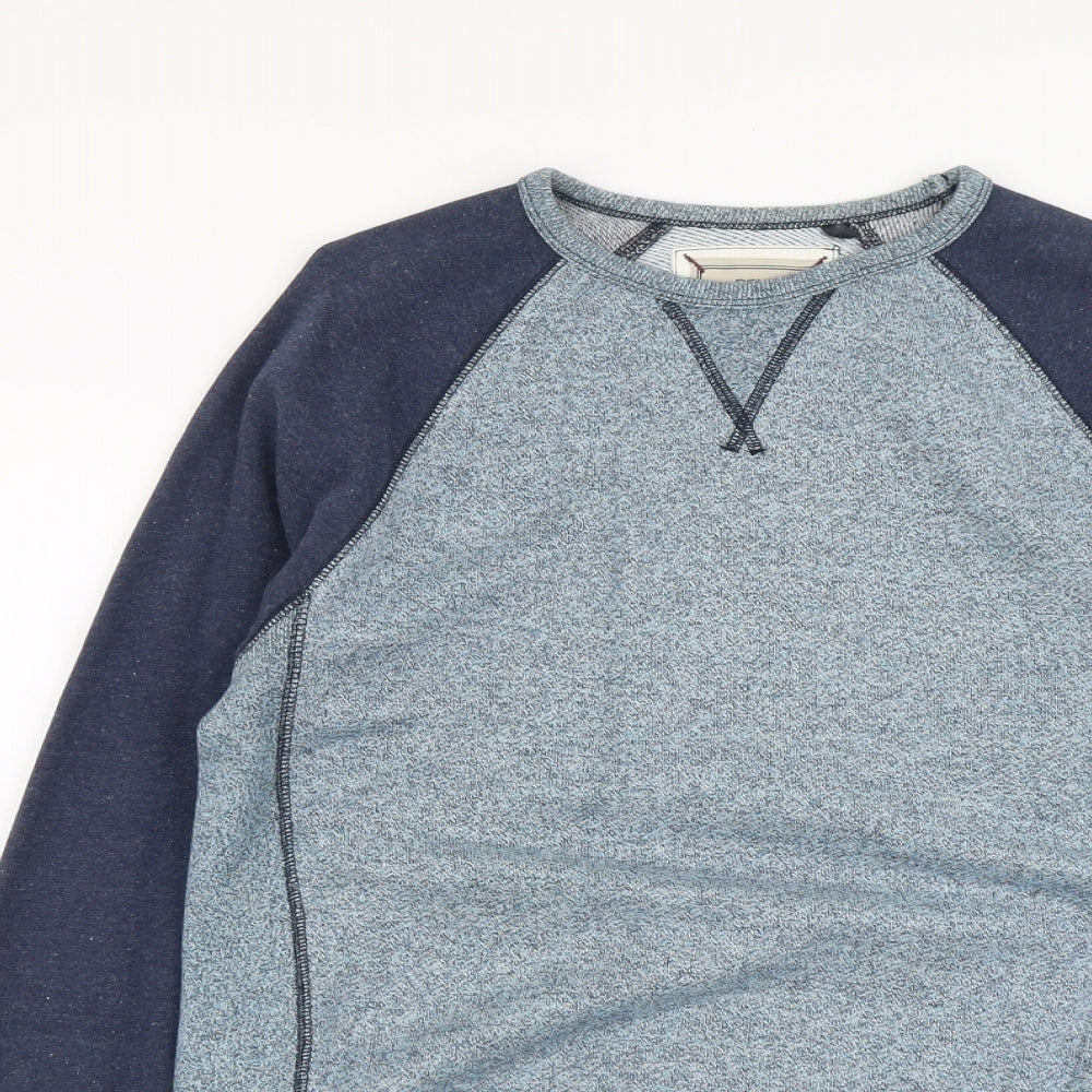 NEXT Mens Blue Cotton Pullover Sweatshirt Size M