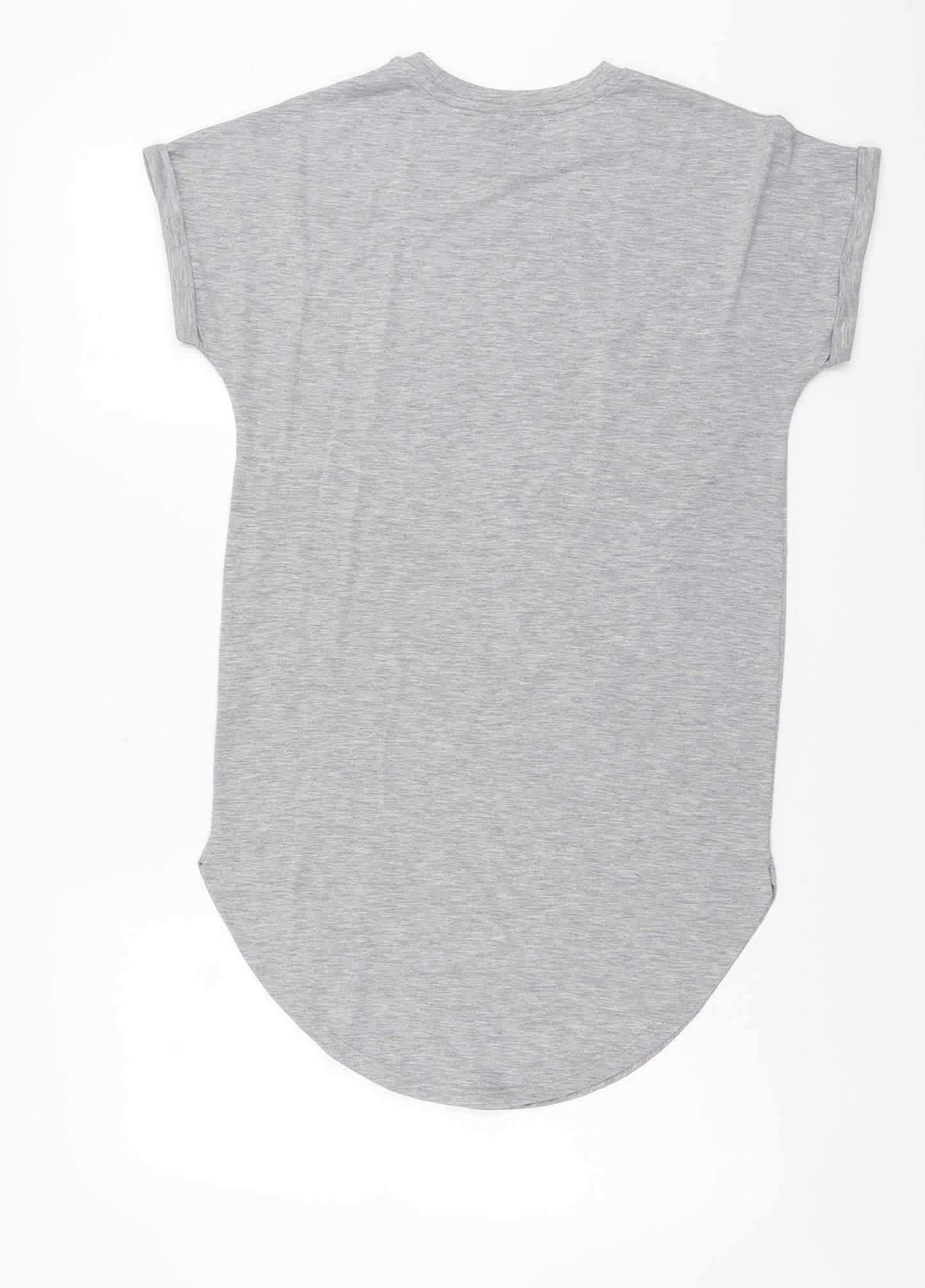 Primark Womens Grey Polyester T-Shirt Dress Size 2XS Round Neck Pullover - Mickey Mouse