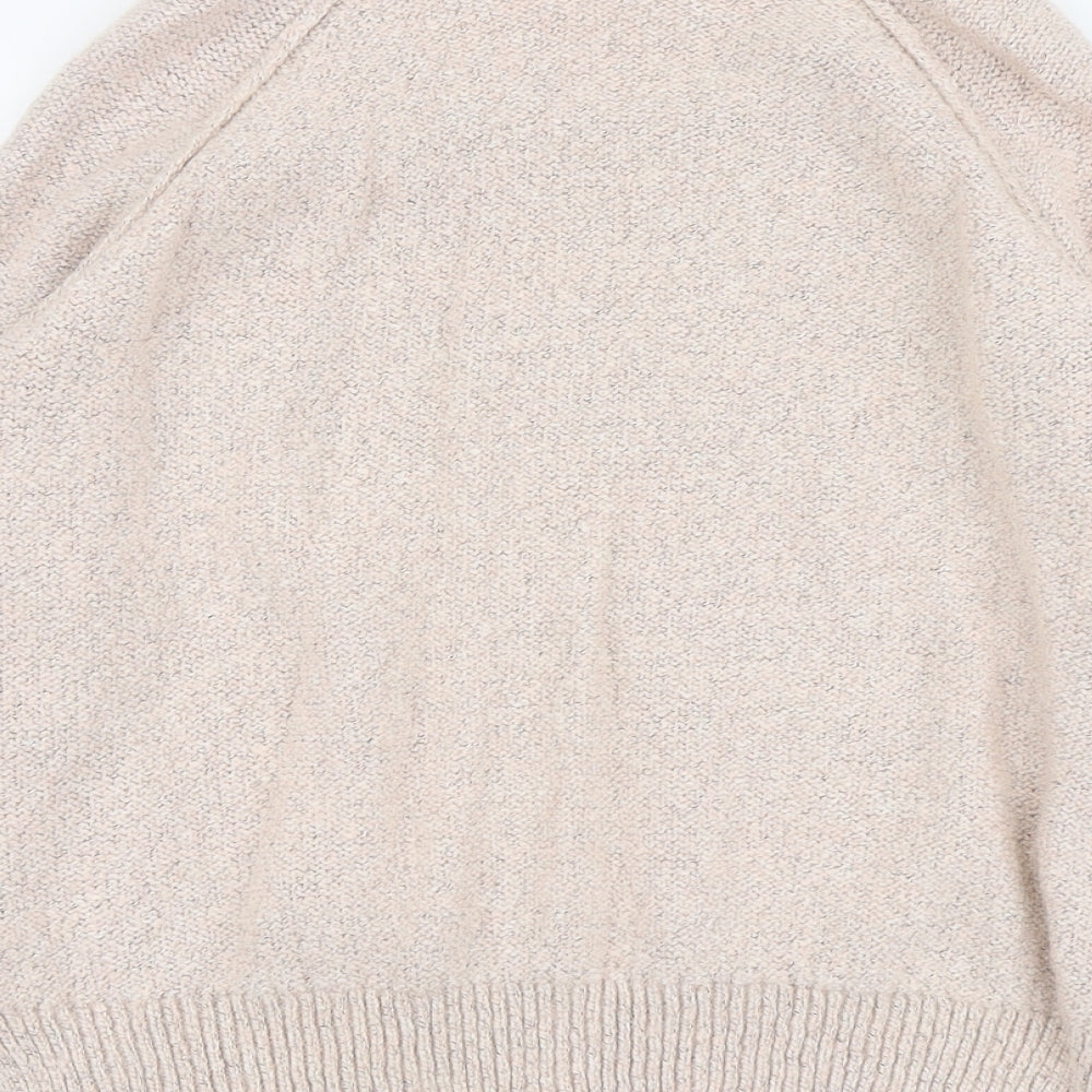 Papaya Womens Pink Scoop Neck Acrylic Pullover Jumper Size 18