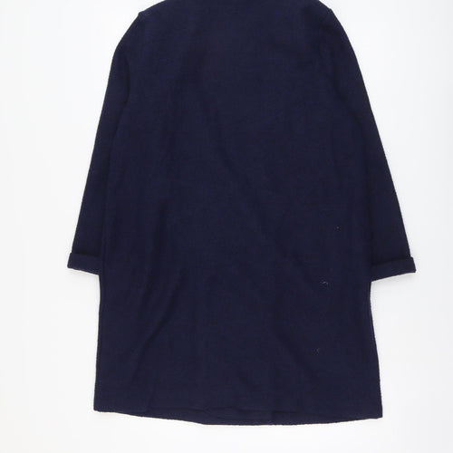 George Womens Blue Overcoat Coat Size M Button