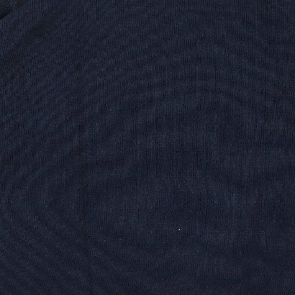 Premier Man Mens Blue V-Neck Argyle/Diamond Acrylic Pullover Jumper Size 3XL Long Sleeve