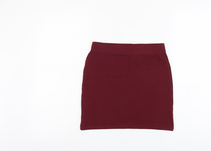 Select Womens Red Polyester Bandage Skirt Size 6