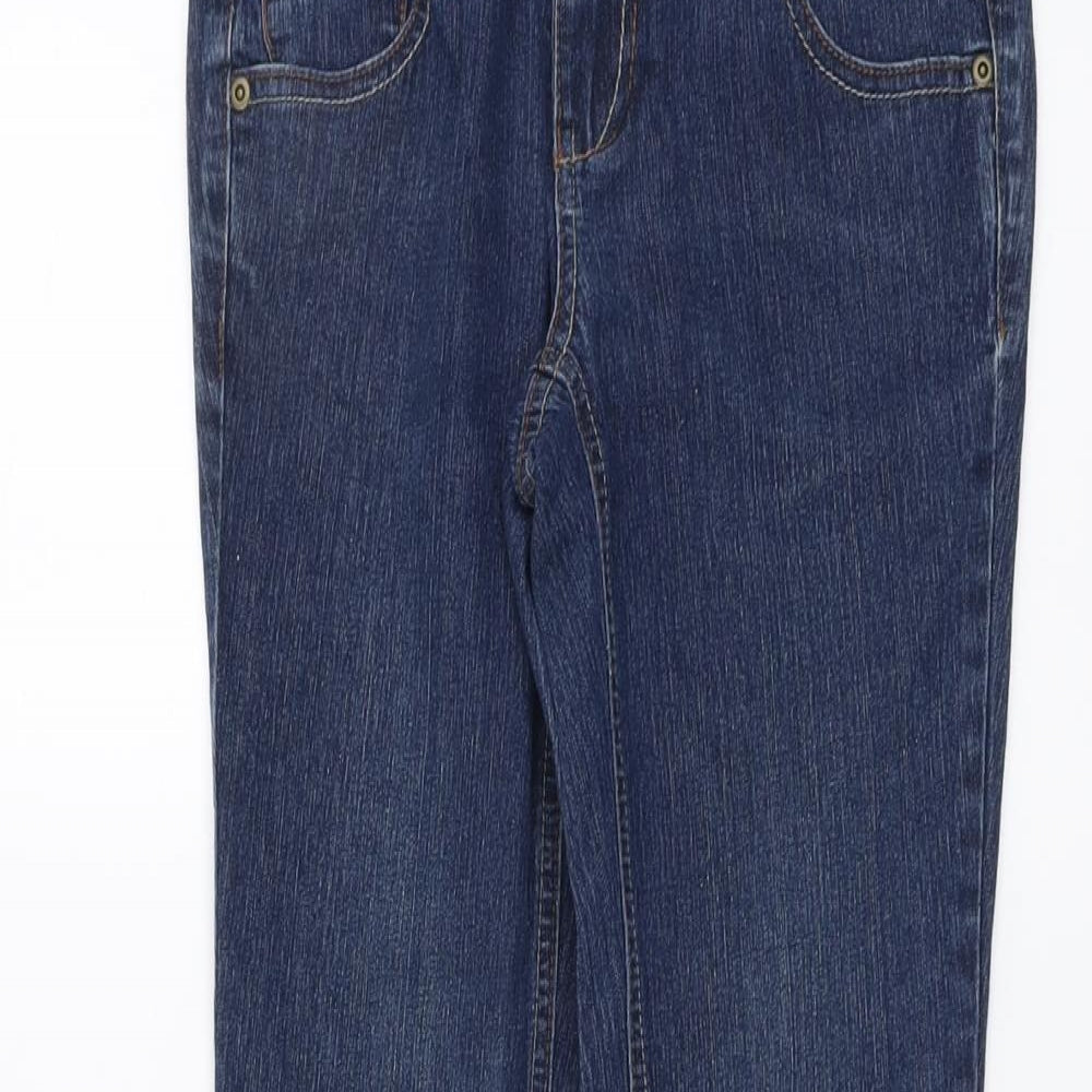 DP denim Womens Blue Cotton Straight Jeans Size 8 L30 in Regular Button