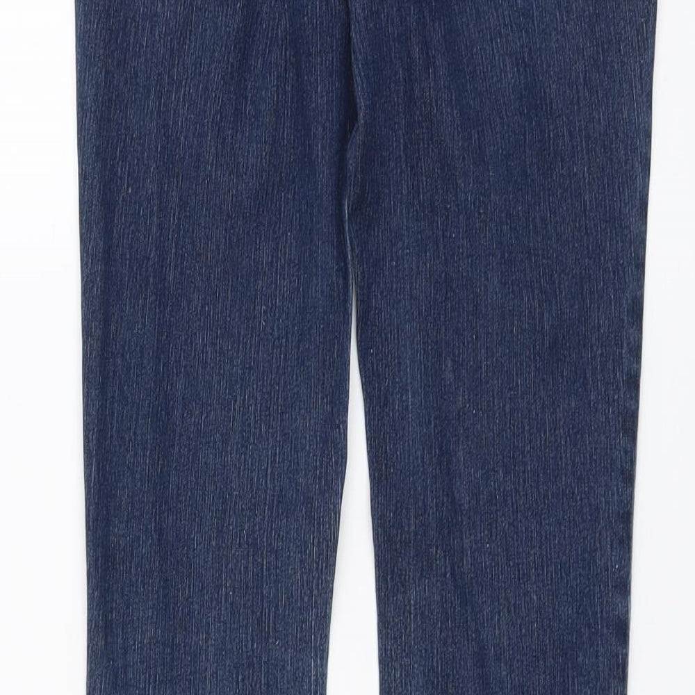 DP denim Womens Blue Cotton Straight Jeans Size 8 L30 in Regular Button