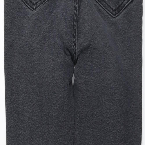 New Look Womens Grey Cotton Skinny Jeans Size 8 L27 in Regular Button