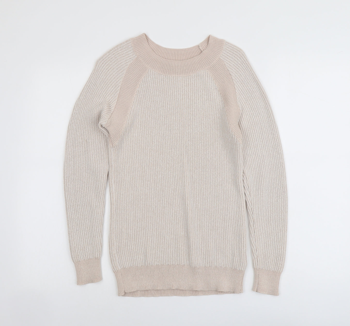 Principles Womens Pink Boat Neck Nylon Pullover Jumper Size 8