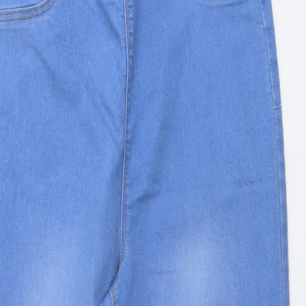 Papaya Womens Blue Cotton Jegging Jeans Size 10 L21 in Regular