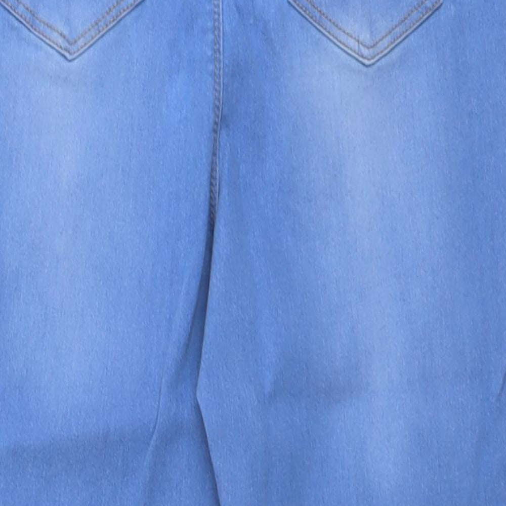 Papaya Womens Blue Cotton Jegging Jeans Size 10 L21 in Regular