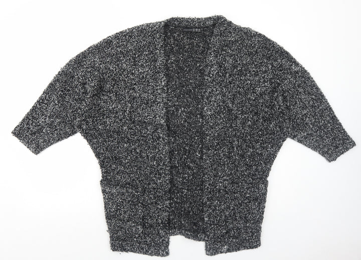 Atmosphere Womens Grey V-Neck Acrylic Cardigan Jumper Size 8