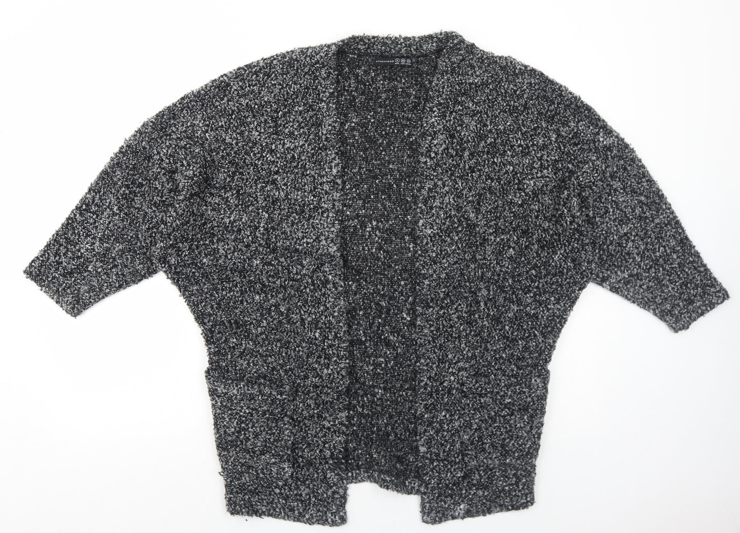 Atmosphere Womens Grey V-Neck Acrylic Cardigan Jumper Size 8