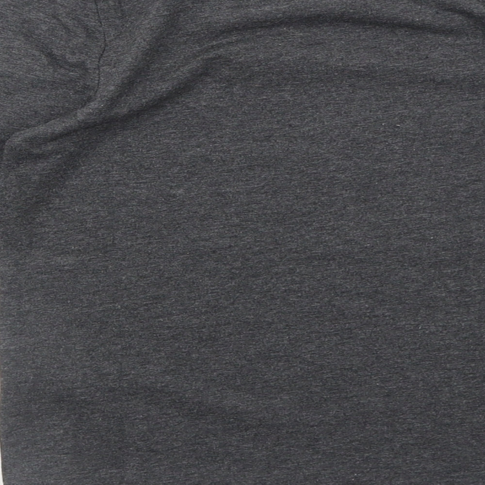 Character.Com Girls Grey Cotton Basic T-Shirt Size 8 Years Round Neck Pullover - Run Wild