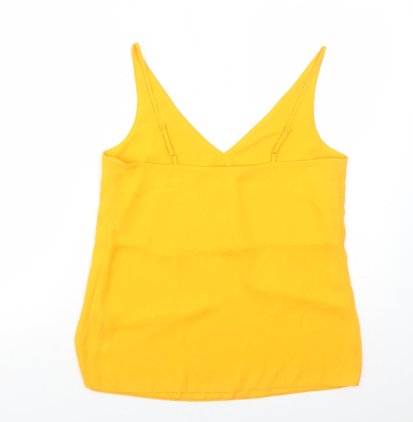 Dorothy Perkins Womens Orange Polyester Basic Tank Size 10 V-Neck