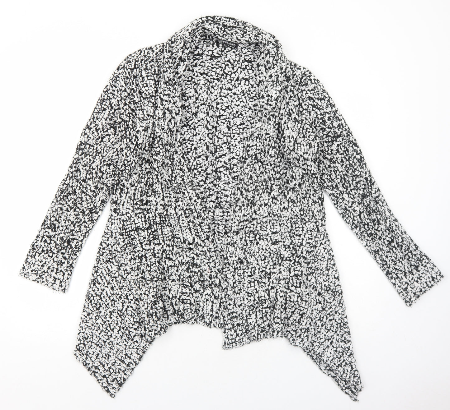 Firebrand Womens White Collared Acrylic Pullover Jumper Size M