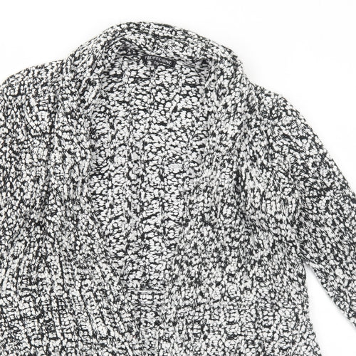 Firebrand Womens White Collared Acrylic Pullover Jumper Size M