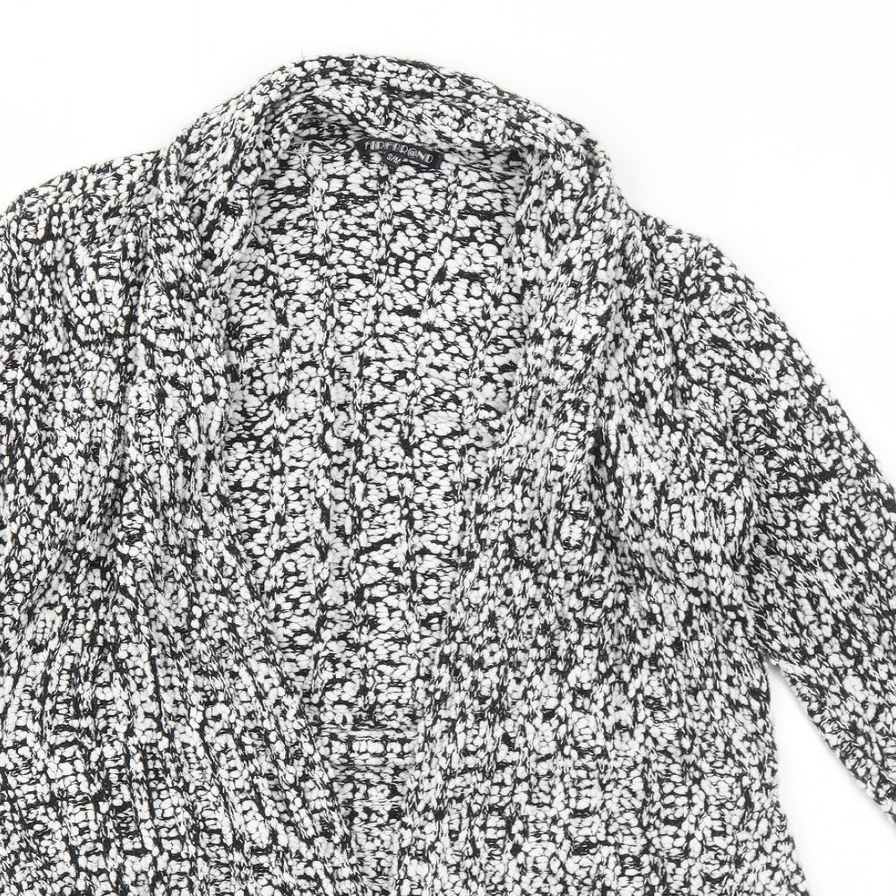 Firebrand Womens White Collared Acrylic Pullover Jumper Size M