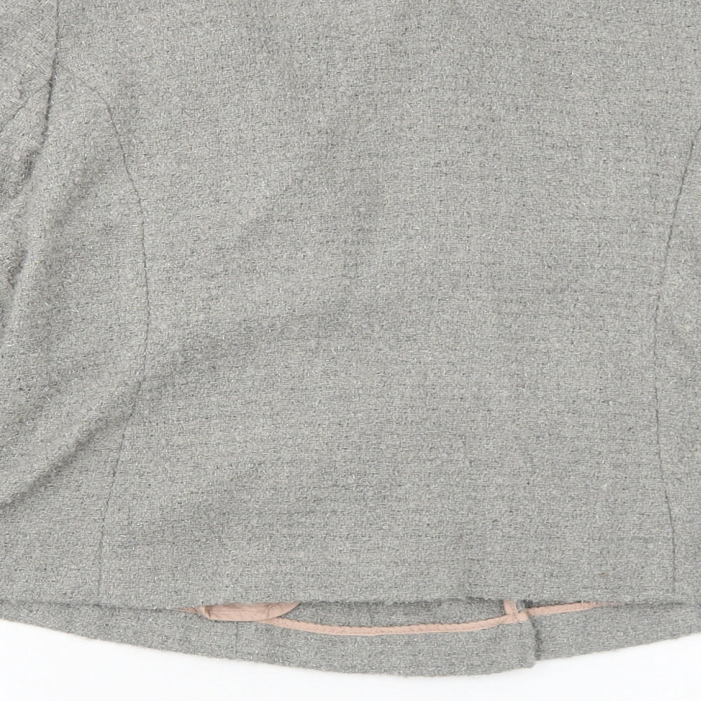 NEXT Womens Grey Jacket Size 16 Zip
