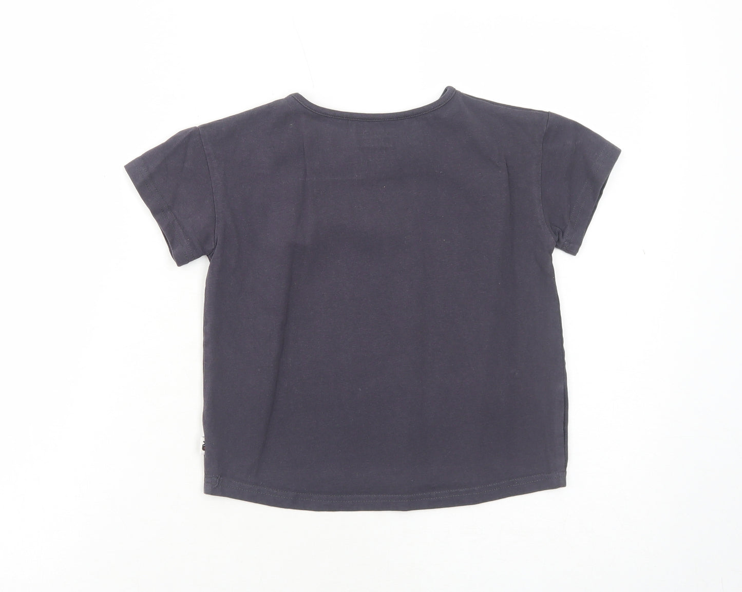 George Boys Black Cotton Basic T-Shirt Size 6-7 Years Round Neck Pullover - Be Strong Be Brave Be Kind Have Fun