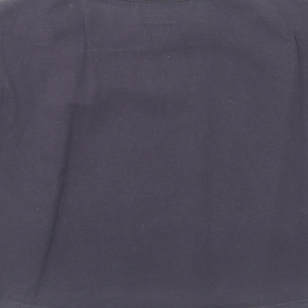 George Boys Black Cotton Basic T-Shirt Size 6-7 Years Round Neck Pullover - Be Strong Be Brave Be Kind Have Fun