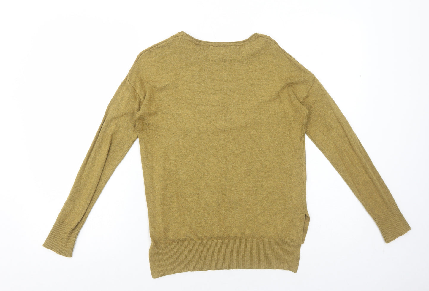 Atmosphere Womens Green Boat Neck Viscose Pullover Jumper Size 8