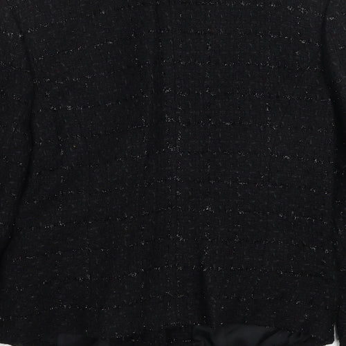 Ouiset Womens Black Jacket Blazer Size 10 Button