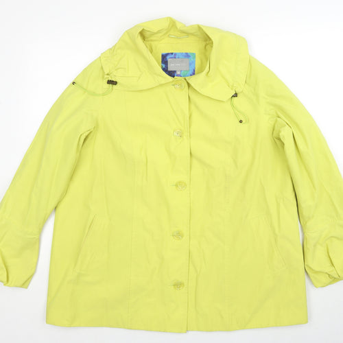 Per Una Womens Yellow Jacket Size 18 Button