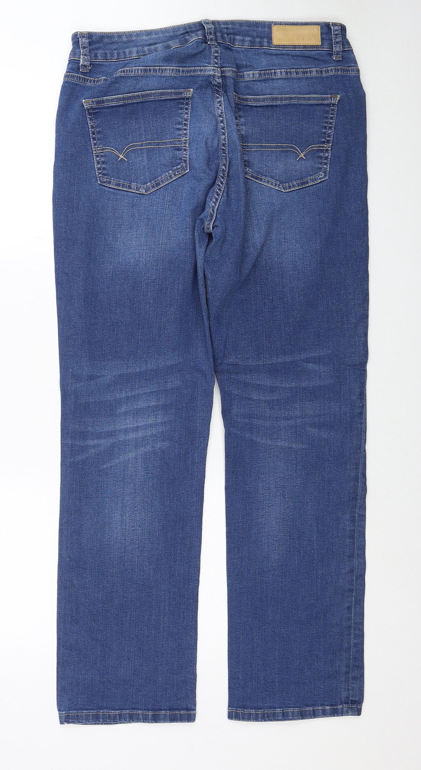 Mexx Mens Blue Cotton Straight Jeans Size 31 in L29 in Regular Zip