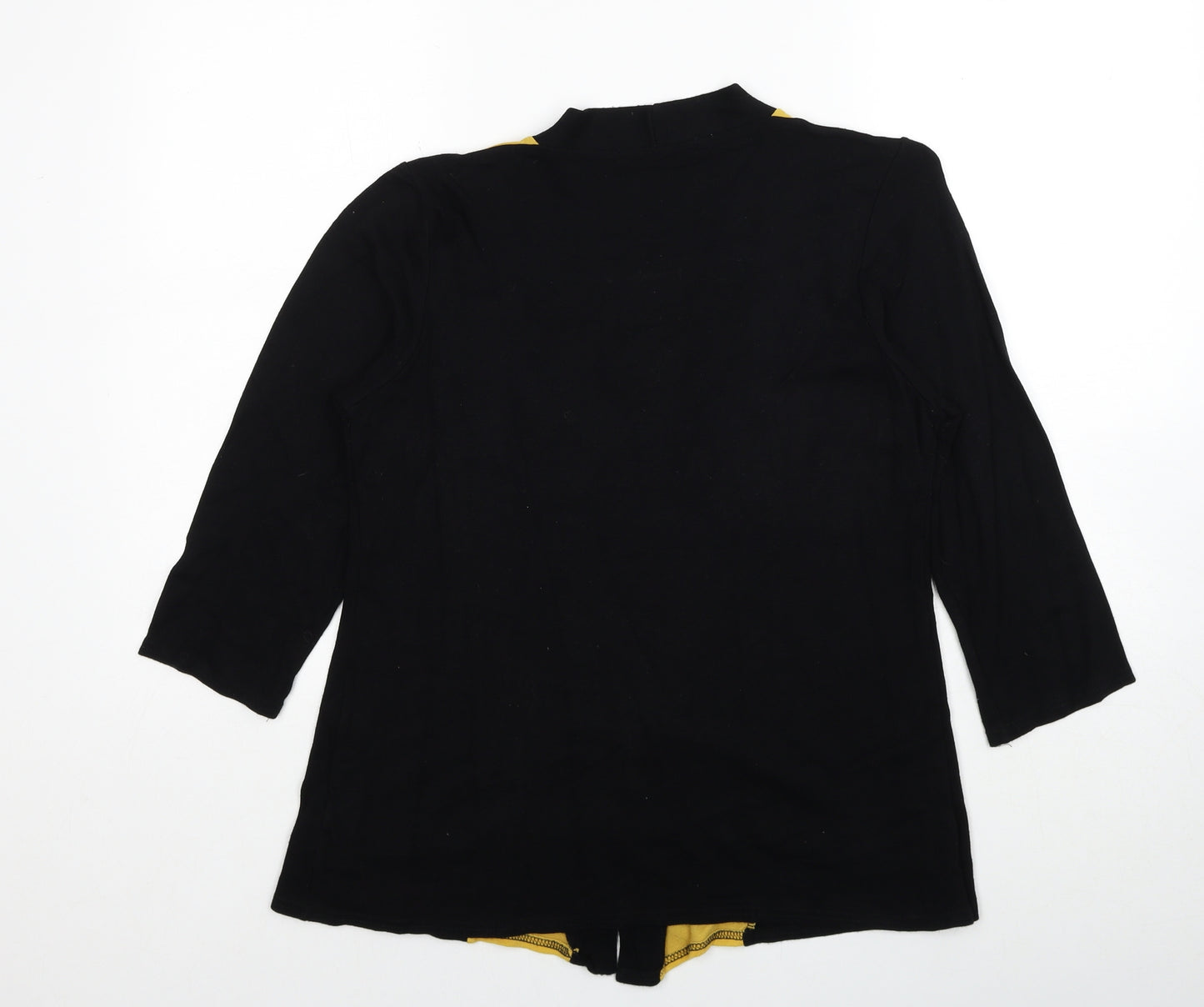 Just Elegance Womens Black V-Neck Striped Viscose Pullover Jumper Size 14 - Twin Set