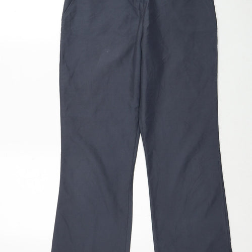 Dorothy Perkins Womens Grey Polyester Carpenter Trousers Size 10 Regular Zip