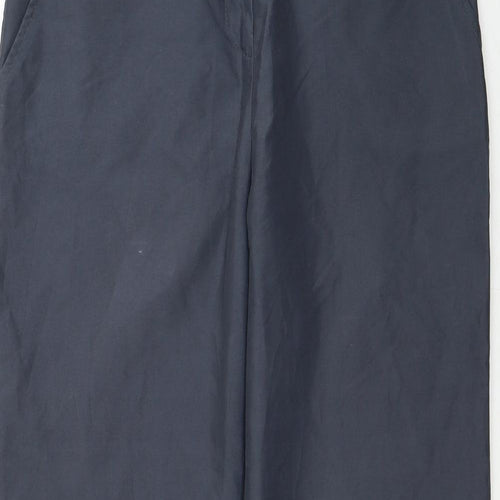 Dorothy Perkins Womens Grey Polyester Carpenter Trousers Size 10 Regular Zip
