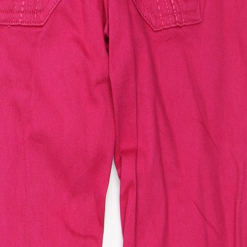 Pineapple Womens Pink Cotton Straight Jeans Size 8 Regular Zip