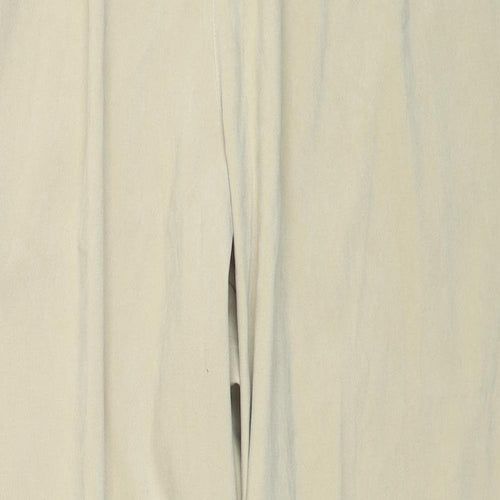 Elisabeth Womens Beige Polyester Trousers Size 22 Regular Zip