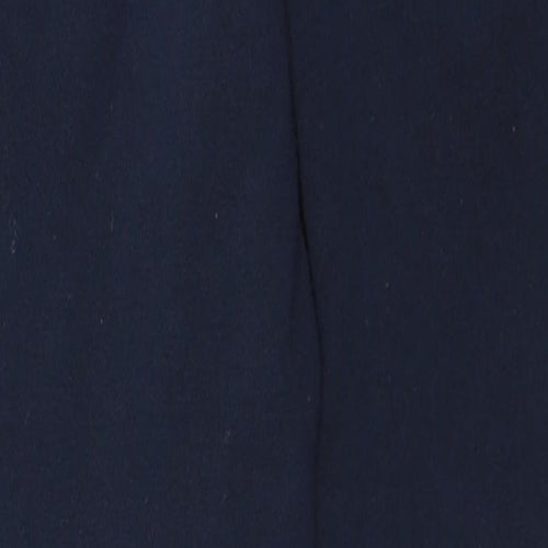 Marks and Spencer Boys Blue Cotton Jogger Trousers Size 7-8 Years Regular Drawstring
