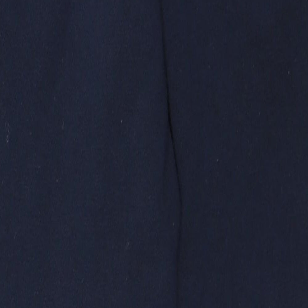 Marks and Spencer Boys Blue Cotton Jogger Trousers Size 7-8 Years Regular Drawstring