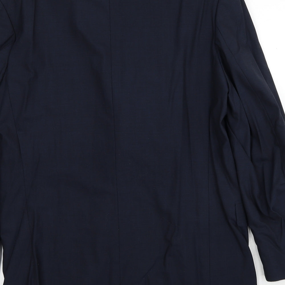 Rochas Mens Blue Wool Jacket Suit Jacket Size 40 Regular